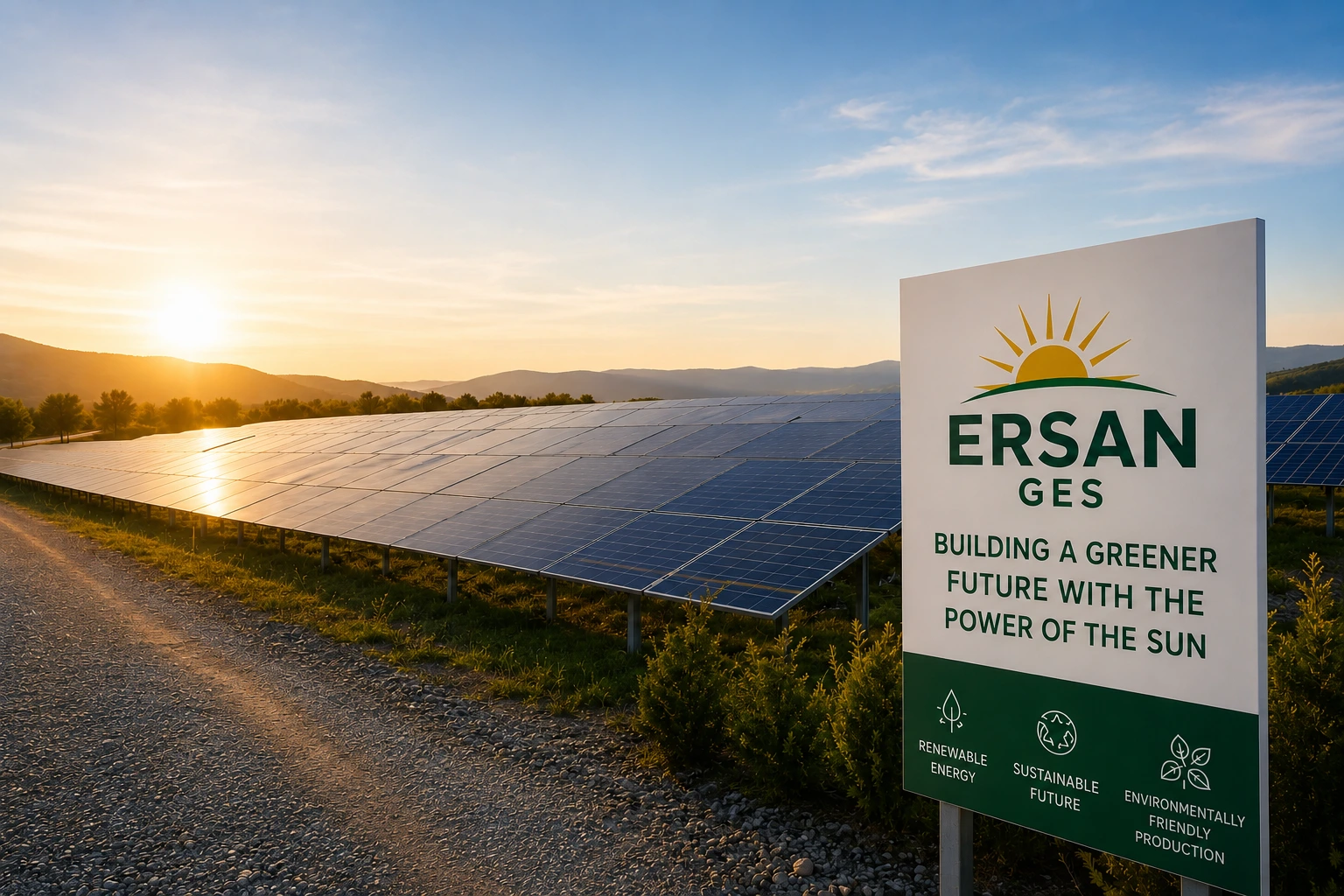 ERSAN GES contributes to sustainable energy generation with solar power